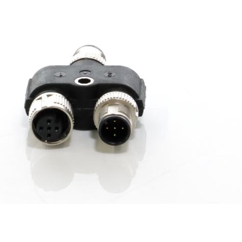 1 Verpackungseinheit (5 Stück) Y-Verteiler SAC-5PY-M/F-M VP SH 
